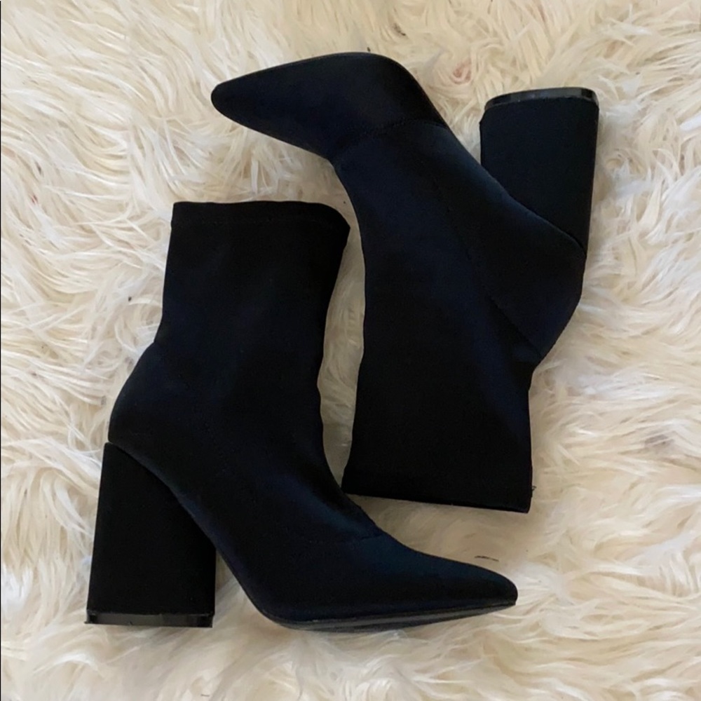 Fashion Nova Black Sock Boots